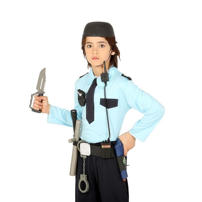 Ceinture avec accessoires et casque de police pour enfants par 17,50 €