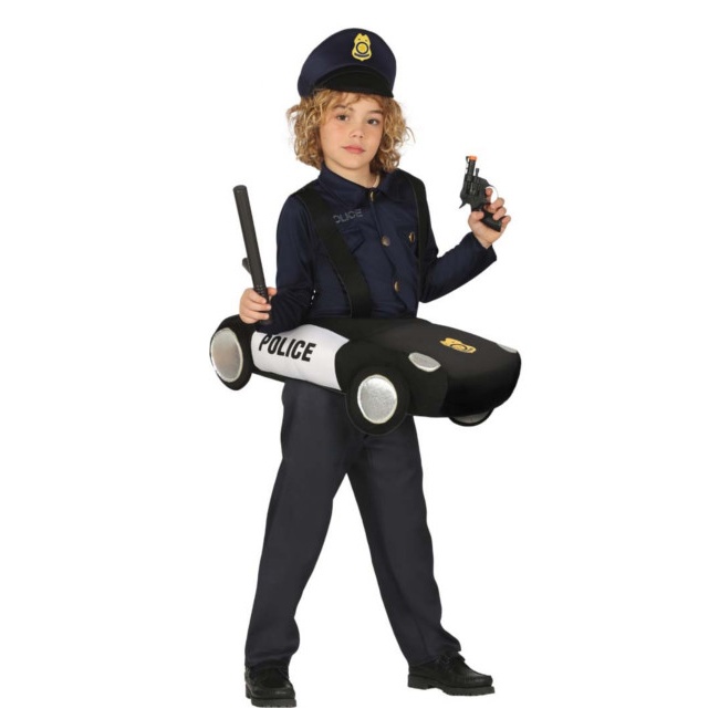 Casquette de déguisement de Police avec pistolet/étui/badge/menottes pour  enfants