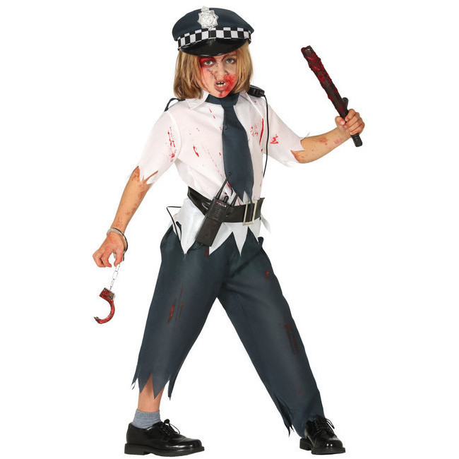 Costumes de policier d'Halloween pour enfants, uniforme de police