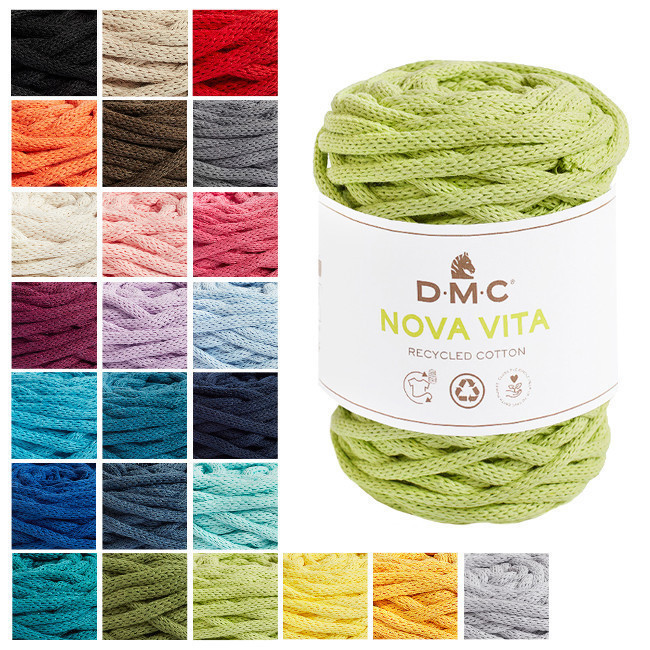 Fil DMC coton recyclé Nova Vita 4 - Macramé, Crochet, Tricot - 250