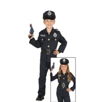 Ceinture de police avec bâton, menottes, clés, émetteur-récepteur portatif  et pistolet jouet, noir, taille unique, paq. 7, accessoires de costume à  porter pour l'Halloween
