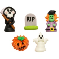 Figurines en sucre 3D pour Halloween - 5 unités