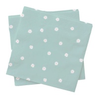 Serviettes de table marguerite 16,5 cm - 20 pcs.