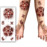 Tatouages temporaires étoile satanique