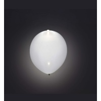 Ballons en latex de 25 cm avec lumière LED blanche - 5 pcs.