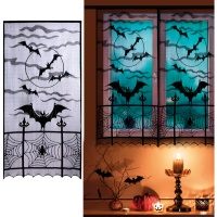 Rideau de fenêtre chauve-souris décoration 2,13 x 1,02 m