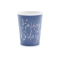 Verres Happy Birthday lilas 220 ml - 6 pcs.