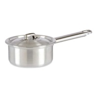 Casserole en aluminium de 18 cm avec couvercle