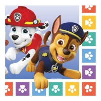 Serviettes de table Paw Patrol action 16,5 cm - 16 pcs.