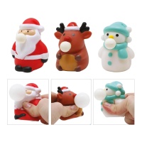 Figurines de Noël avec ballon intérieur de 7 cm - 1 pièce