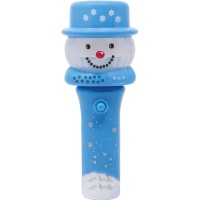 Baguette bonhomme de neige de 13 cm avec lumière et corde