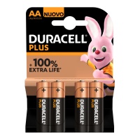 Piles alcalines Type AA - Duracell - 4 pcs.