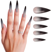 Faux ongles longs gothiques - 12 pcs.