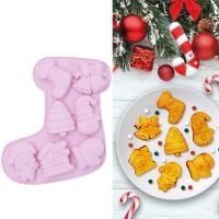 Moule à bas de Noël en silicone 24 cm