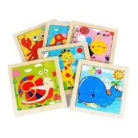 Puzzle en bois assorti pour enfants - 1 pièce