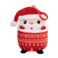 Jouet en peluche Père Noël 10 cm