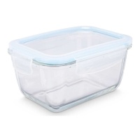 Bocaux rectangulaires en verre borosilicaté de 950 ml