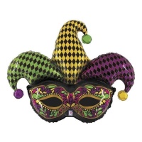 Ballon masque de carnaval 78 cm - Grabo