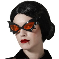 Lunettes de vampire orange et noir