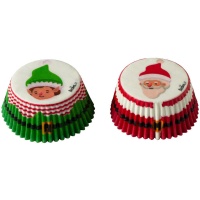 Capsules pour cupcakes Père Noël et Renne - 36 pcs.