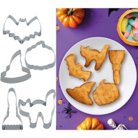 Assortiment d'emporte-pièces pour Halloween - 5 pièces