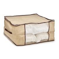 Housse de rangement pour vêtements 60 x 45 x 30 cm naturel