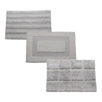 Tapis de bain 60 x 40 cm gris - 1 pièce