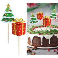 Pics et cadeaux pour sapin de Noël 6 cm - 12 pcs.