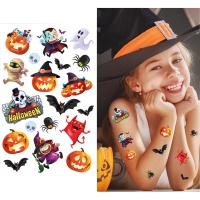 Tatouages temporaires Halloween - 1 feuille