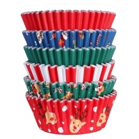 Capsules pour petits gâteaux avec motifs de Noël - PME - 100 pcs.