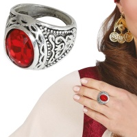 Bague avec rubis rouge