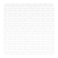 Tapis de douche antidérapant 50,3 x 50,3 cm avec carrés transparents