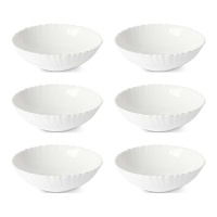 17,5 cm bol rond en verre opale - 6 pcs.