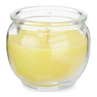 Bougie parfumée à la citronnelle dans un pot en verre de 7 cm