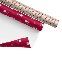 Papier d'emballage Père Noël 5,00 x 0,70 m - 1 unité