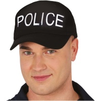 Casquette de police noire