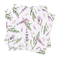 Serviettes de table lilas lavande 16,5 cm - 20 pcs.