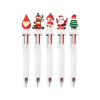 Stylo de Noël avec 6 couleurs - 1 unité