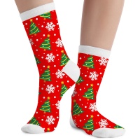 Chaussettes en forme d'arbre de Noël - 1 paire