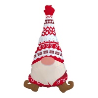 Ballon Gnome avec chapeau rouge 91 x 56 cm