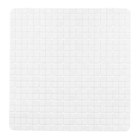 50,3 X 50,3 cm tapis de douche antidérapant à carreaux blancs