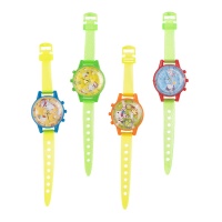 Bracelet-montre pour chiot avec jeu de balle - 4 pièces