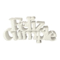 Figurine en liège avec phrase Happy Birthday 22,5 x 11 cm