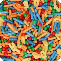 Alphabet Sprinkles et Confetti 65 gr - FunCakes