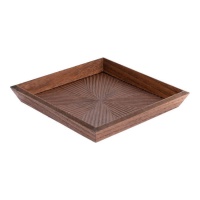 Porte-poche en bois gravé 20,5 cm - DCasa