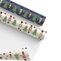 Papier cadeau casse-noisette de Noël de 2 x 0,7 m - 1 unité