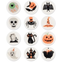 Figurines en sucre de la nuit d'Halloween 3 cm - 100 pcs.