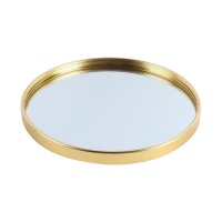 Emporte-pièce 20 cm plaqué or et miroir - DCasa