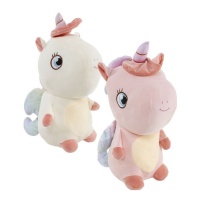 Licorne en peluche assise 40 cm - 1 pc.