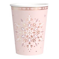 Verres de Noël Rosé 270 ml - 6 unités